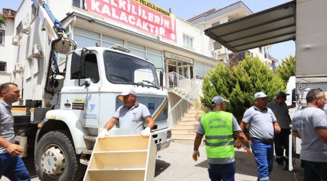 Güzelbahçe'de terk edilmiş Otizm okulu boşaltıldı