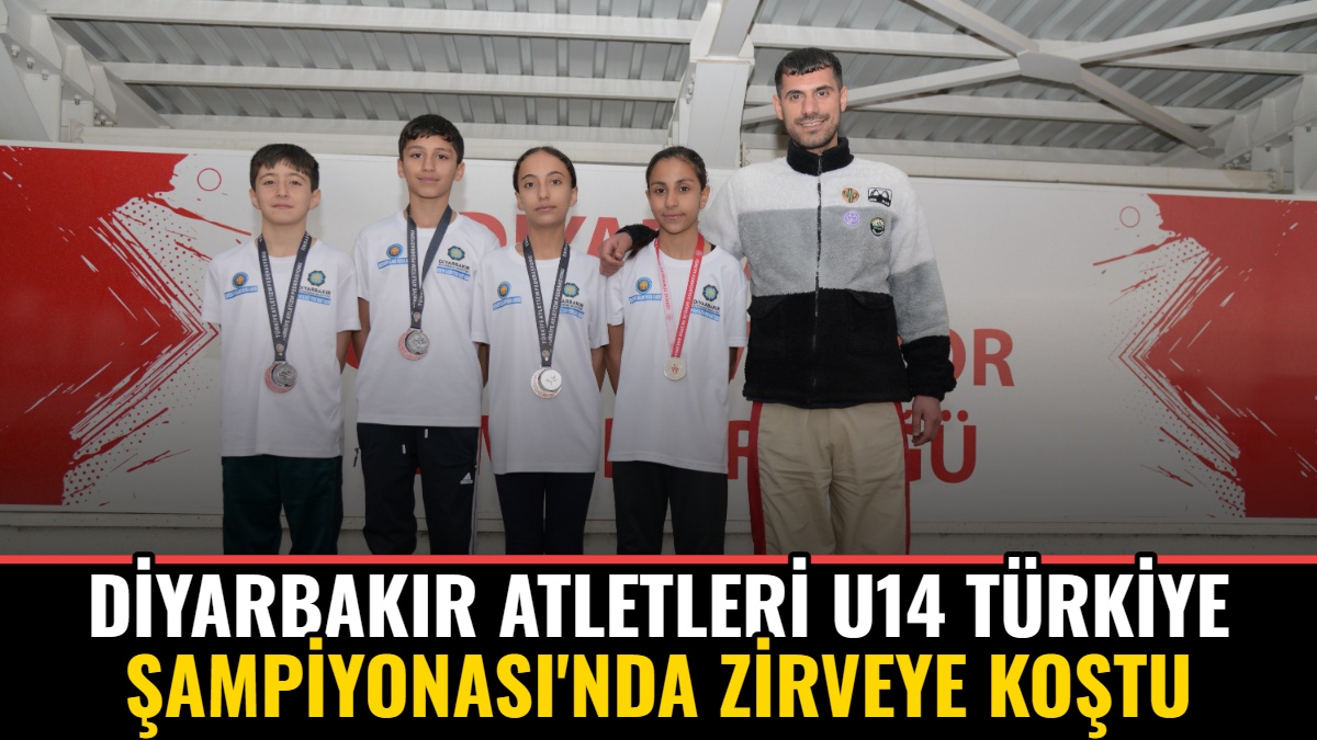 Diyarbakır Atletleri U14 Türkiye Şampiyonası'nda Zirveye Koştu