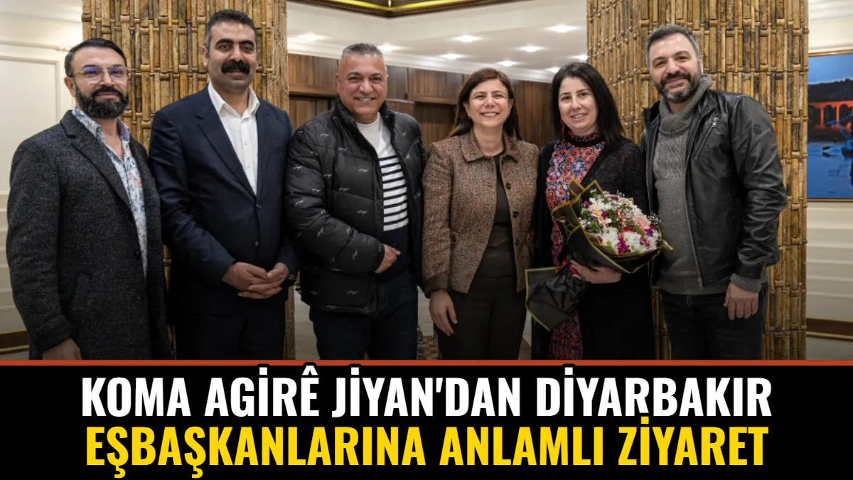 Koma Agirê Jiyan'dan Diyarbakır Eşbaşkanlarına Anlamlı Ziyaret